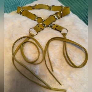 Vintage Olive Green belt